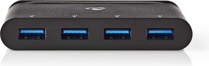 Produktbild Nedis USB Adapter USB 3.2 Gen 1 USB-CT Male 4X USB-A Nickel Plated Black Window Box with Euro Lock (USB-C, 4 Ports)