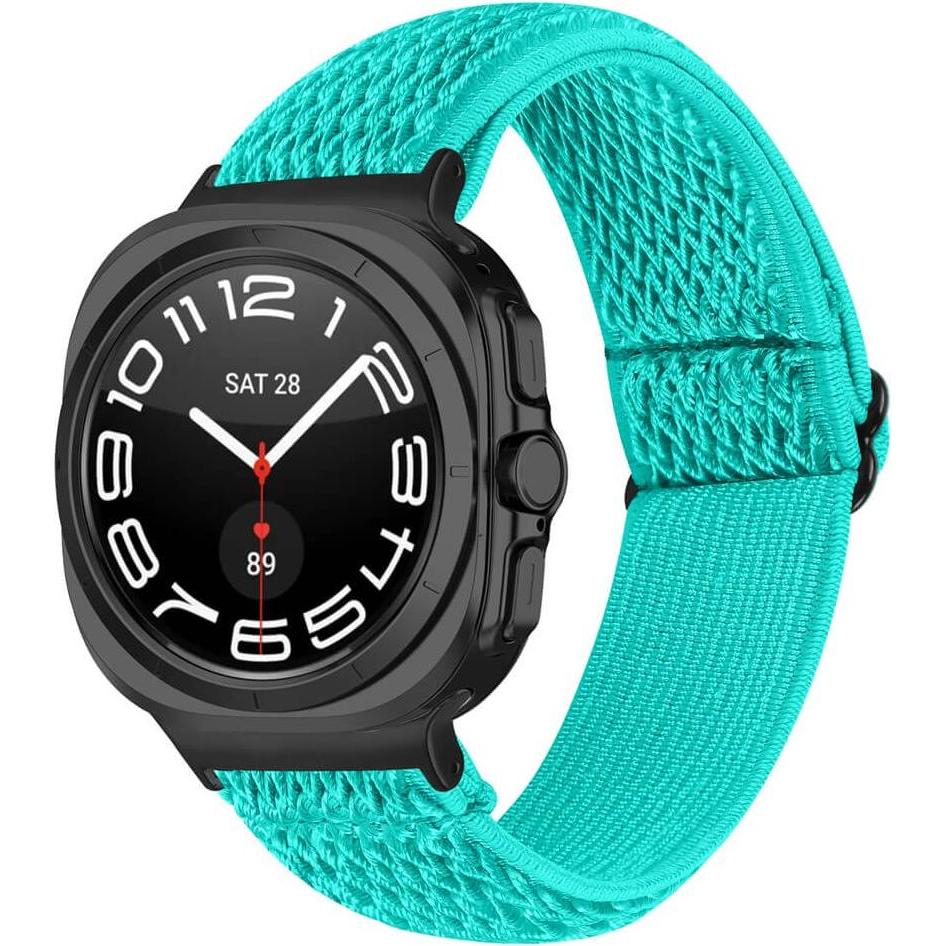Cover-Discount Samsung Galaxy Watch 8 / Galaxy Watch 8 Classic - Silikon Ersatzband (Nylon), Cinturini per orologi, Turchese