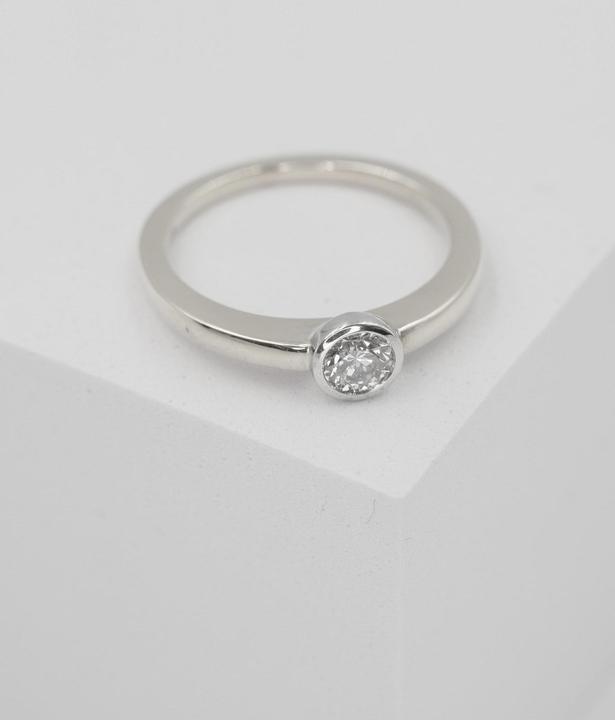 Actual product image Muau Ring frame setting (56, 950 Platinum)