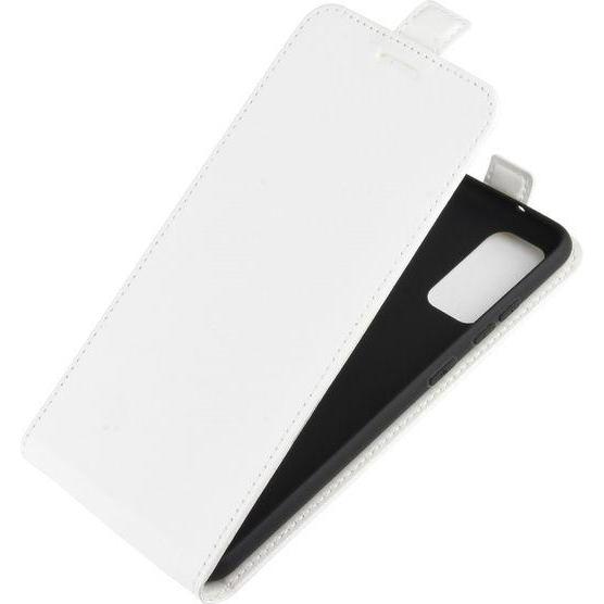 MU Classic Leder Flipcase Hülle (Samsung Galaxy S20+), Smartphone Hülle, Weiss