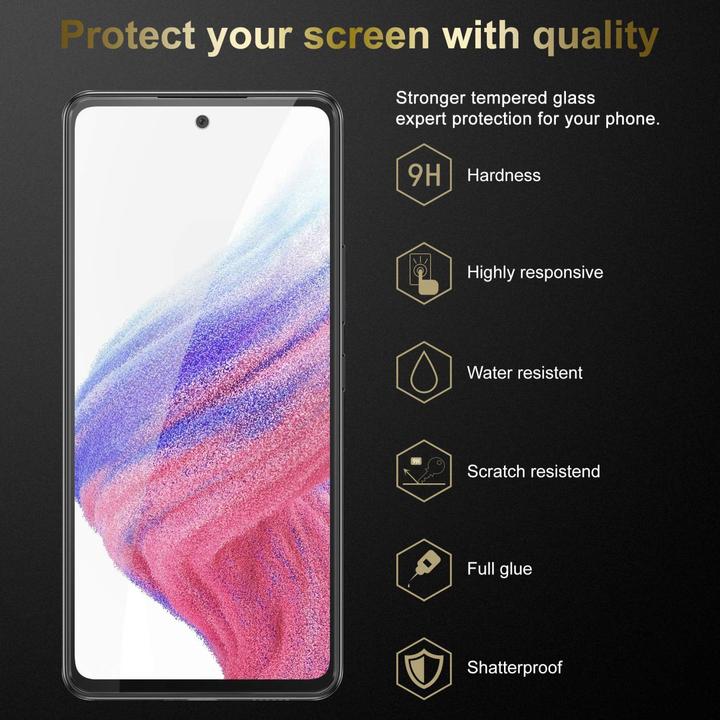 Produktbild Cadorabo Tempered Schutzglas für Samsung Galaxy A53 5G (1 Stück, Samsung Galaxy A53 5G)