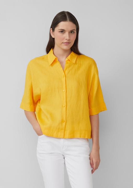 Immagine prodotto S.Oliver Bluse Kurzarmbluse aus Leinen im Relaxed Fit (42)