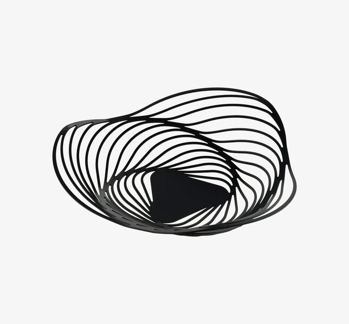 Actual product image Alessi Fruit bowl TRINITY black
