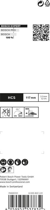 Actual product image Bosch Professional Zubehör Expert jigsaw blade set