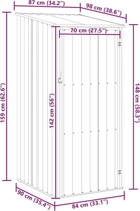 Produktbild vidaXL Gerätehaus