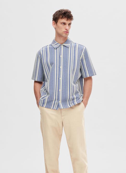 Produktbild Selected Gestreiftes Kurzarmhemd (L)