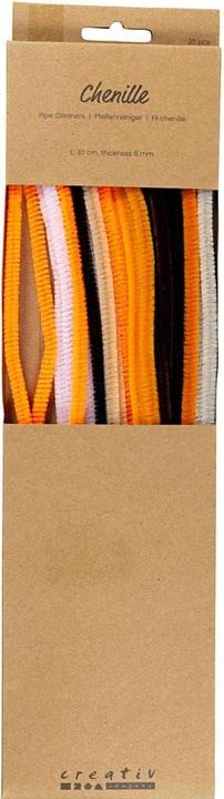 Creativ Company Chenilledraht 25 Stück, Halloween Farben, Länge: 30 cm (0.30 m)