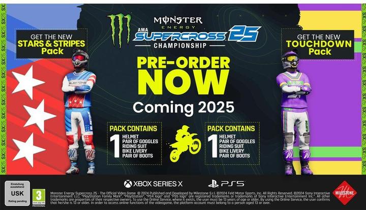 Actual product image Milestone Monster Energy Supercross 25 - The Official Video Game D1 (PS5, DE)