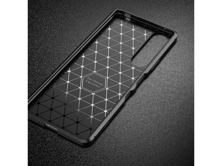Produktbild Screenguard Sony Xperia 1 III Hülle Carbon Design TPU Case (Sony Xperia 1 III)