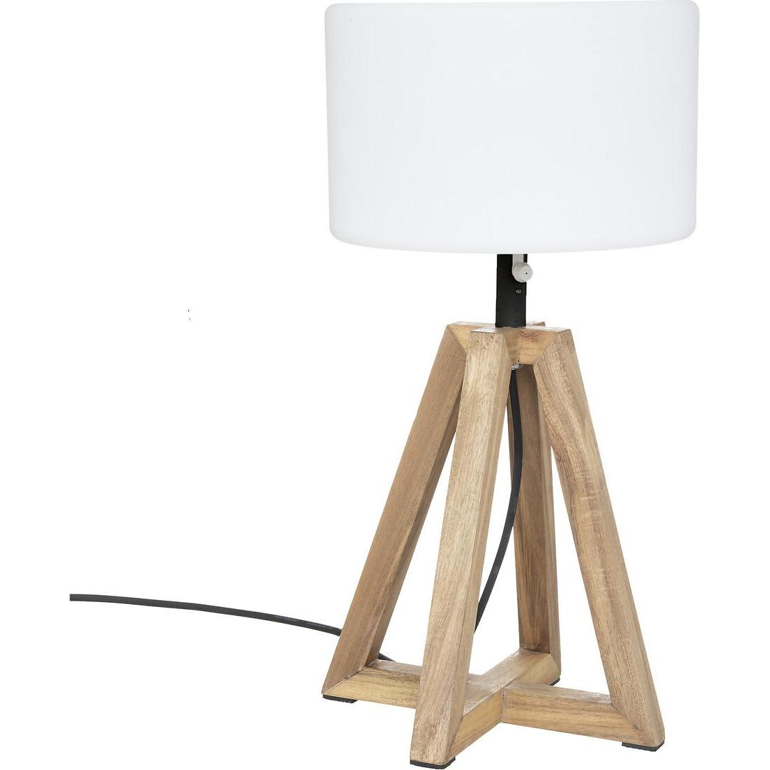 Atmosphera, Tischlampe, natural matia aussenleuchte sekte h59, karamellbrau