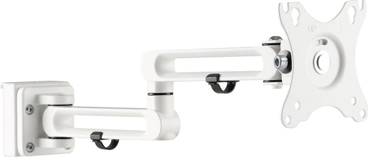 Productafbeelding InLine Slatwall monitorhouder lang wit (Tabel, 32")