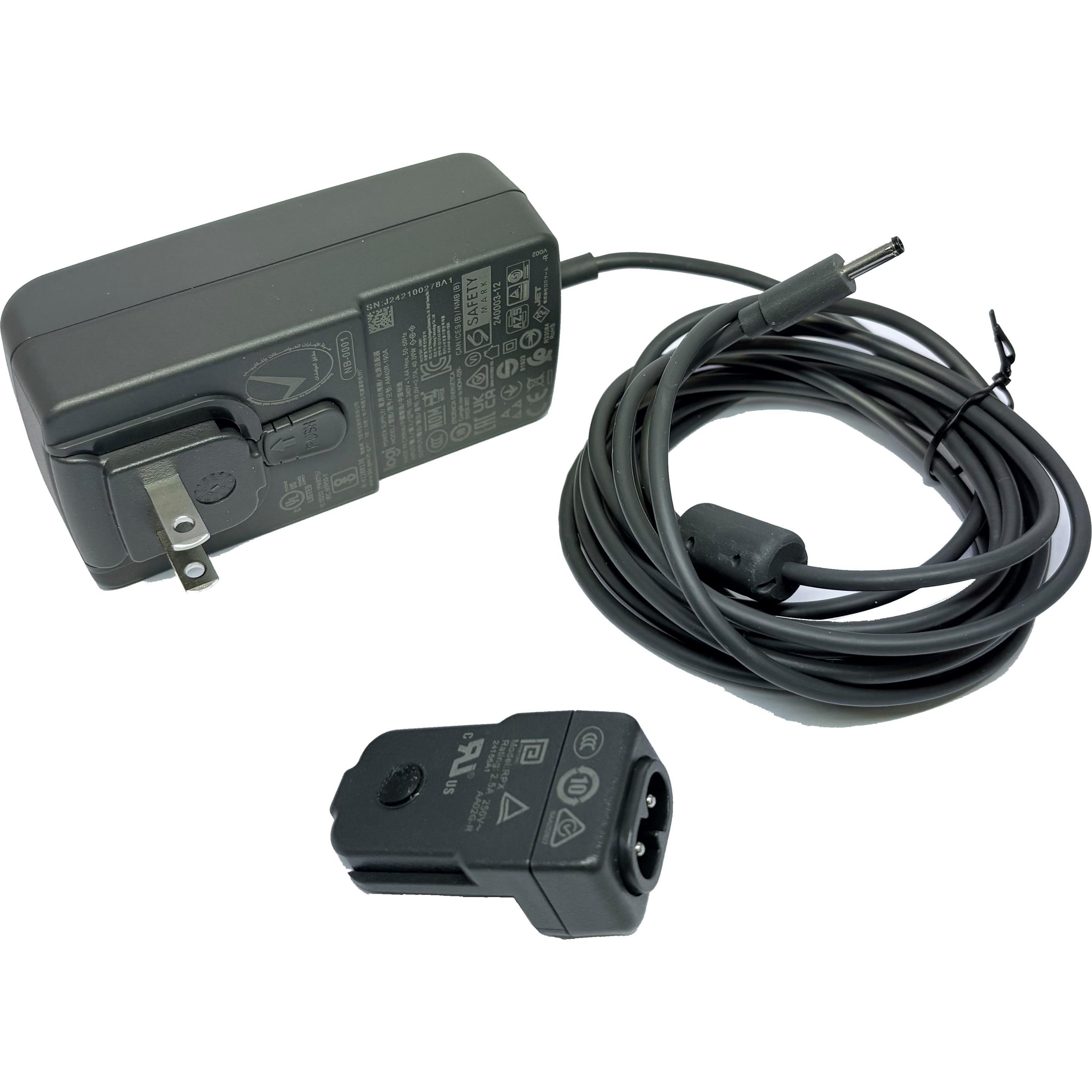 Logitech Power Adapter With Clips, Accessori per dispositivi per conferenze