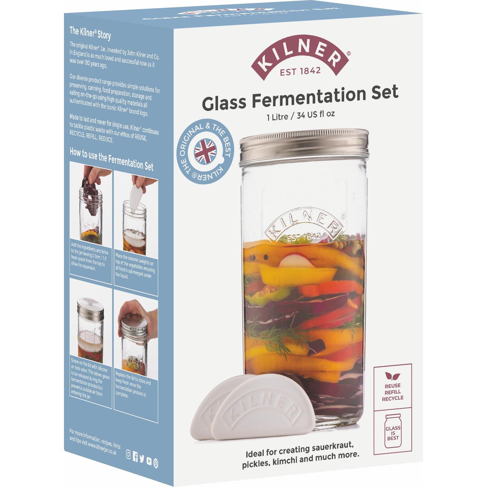 Thumbnail - Kilner Fermentierglas Set, Einmachgläser, Transparent
