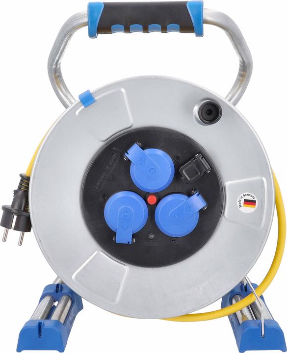 Immagine prodotto As - Schwabe Avvolgicavo in metallo con USB (50 m, 1.50 mm².)