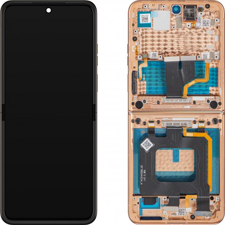 Actual product image Motorola Display Unit fur Razr+ 2025 / Razr+ 2024 / Razr 50 Ultra, Sub Inner, Peach Fuzz (Display, Motorola Razr 50 Ultra)