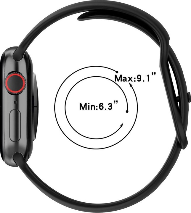 Produktbild König Design Sport Ersatz Armband für Apple Watch 1/2/3/4/5/6/SE 44 42 mm Large Silikon Grün