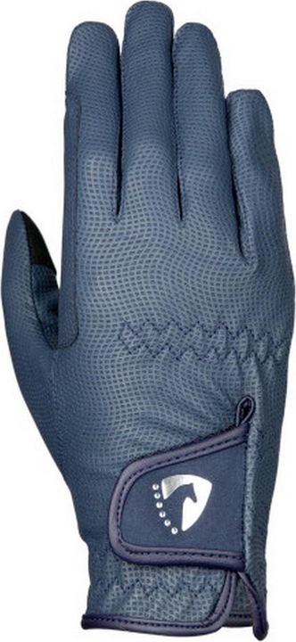 Actual product image Hy Glitter riding gloves plastic PU (L)