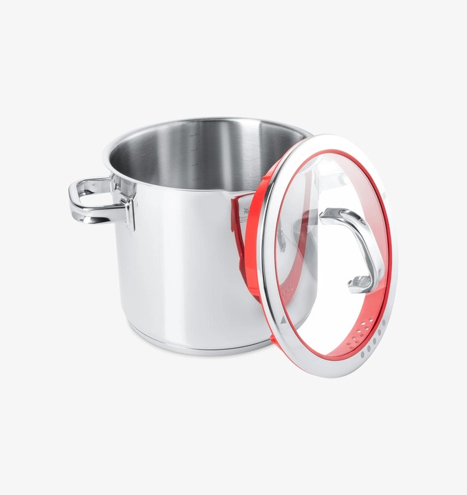 Produktbild WMF Kochtopf Gemüse- Suppentopf Induktion gross 20cm 5,3l Funtion4 Edelstahl 18/10 (20 cm, Kochtopf, Edelstahl)