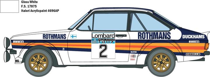 Produktbild Italeri 1:24 Ford Escort RS 1800 MK.II Lombard