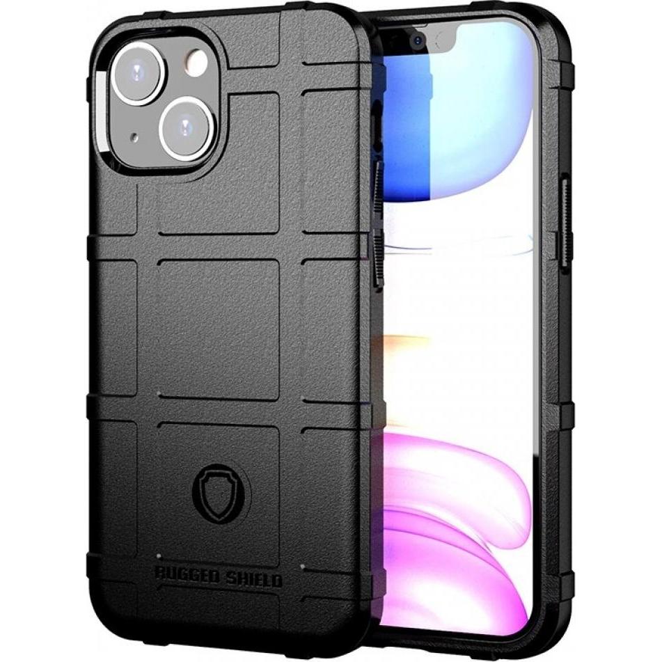 Screenguard Apple iPhone 13 Rugged Shield Hülle (Apple iPhone 13), Smartphone Hülle, Schwarz