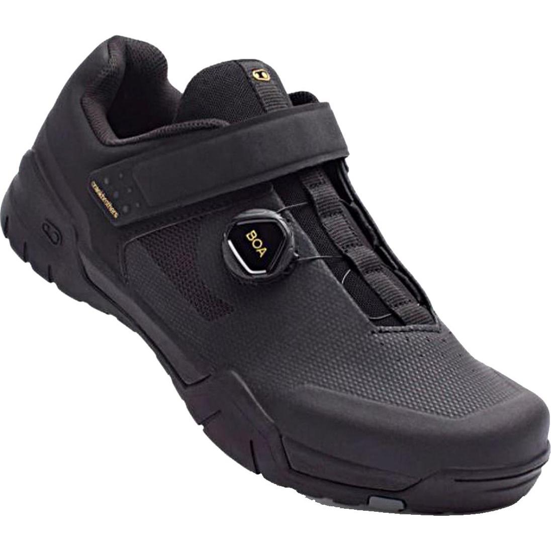 Crankbrothers, Veloschuhe, Mallet E Boa Schuh - Schwarz / Gold (37), Schwarz, Gold