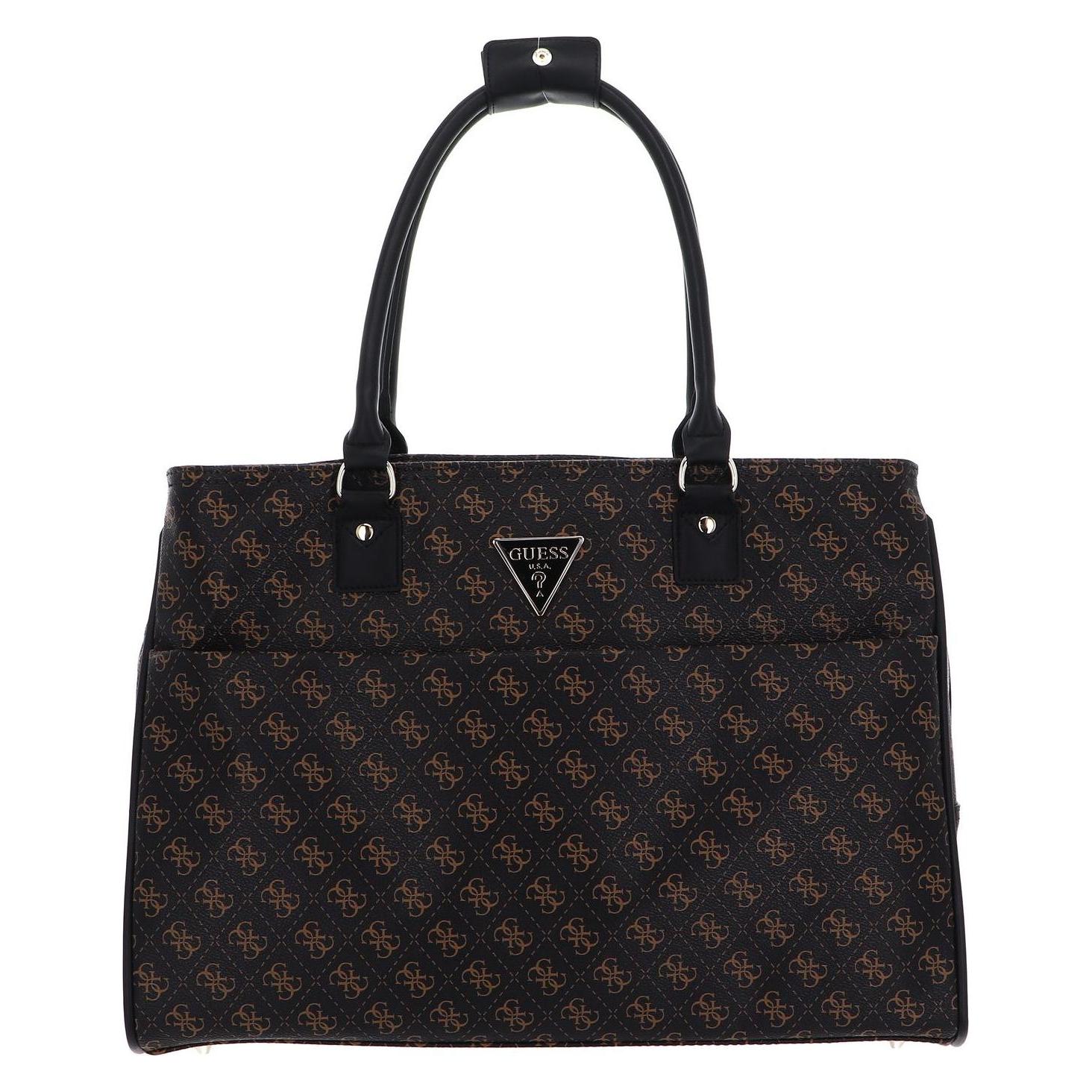 Guess, Damen, Tasche, Jesco Shopper Tote, Braun, Schwarz