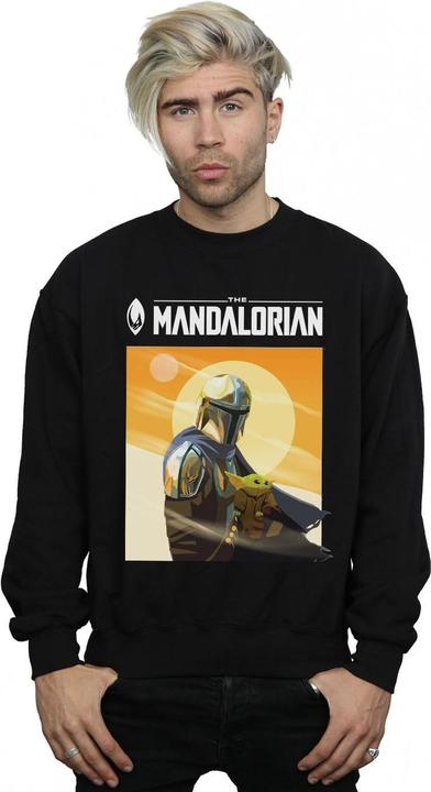 Immagine prodotto Star Wars The Mandalorian The Child Two Moons Felpa Uomo (4XL)