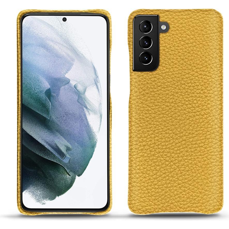 Noreve Lederschutzhülle (Samsung Galaxy S21+), Smartphone Hülle, Orange