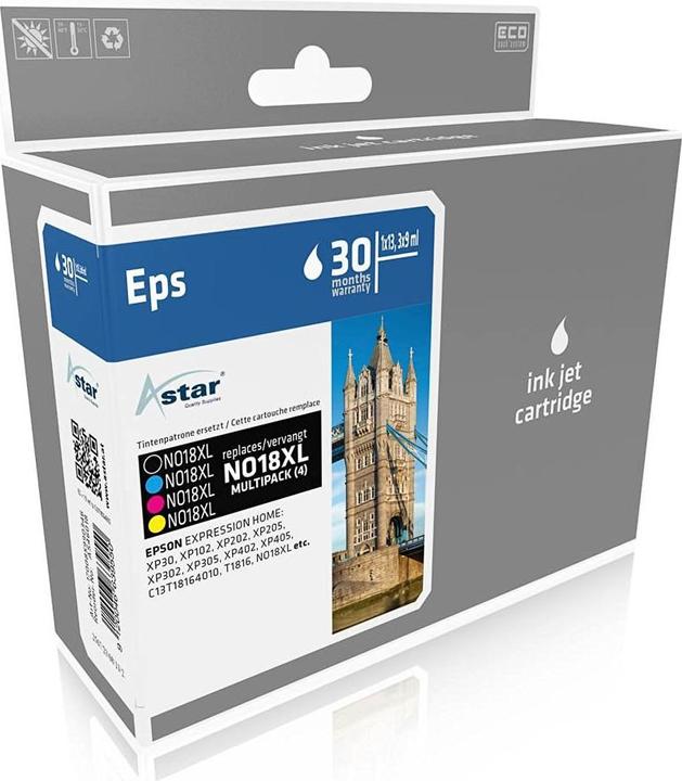 Produktbild Astar 4er-Pack - XL - Schwarz, Gelb, Cyan, Magenta (M, BK, C, Y)