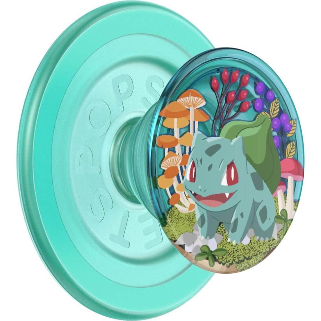 PopSockets PopGrip MagSafe Round Bulbasaur Mint, Smartphone Halterung, Grün