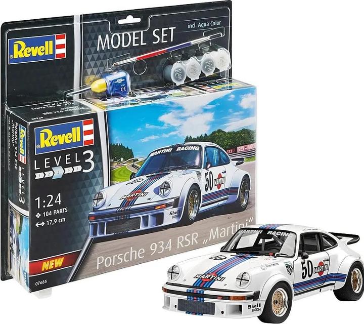 Actual product image Revell Porsche 934 RSR Martini