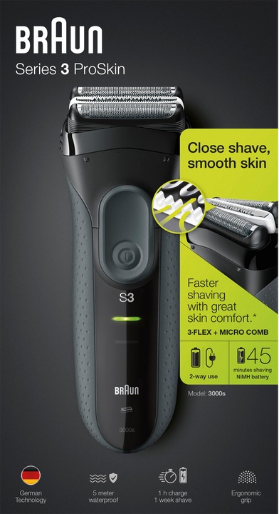 Image du produit Braun Rasoir pour hommes Series 3 ProSkin 300s b Noir