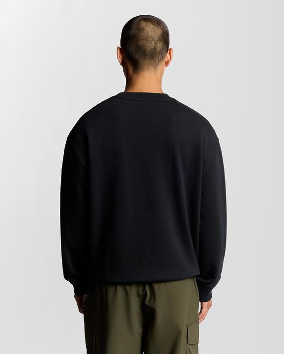 Produktbild Lyle and Scott Sweatshirt mit Pinsel-Schriftzug am Rundhalsausschnitt (XL)