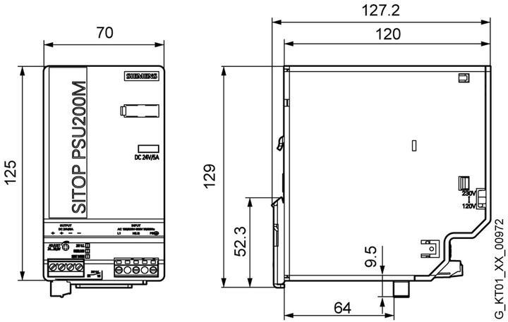 Image du produit Siemens Bloc d'alimentation sur profilé chapeau (DIN-Rail