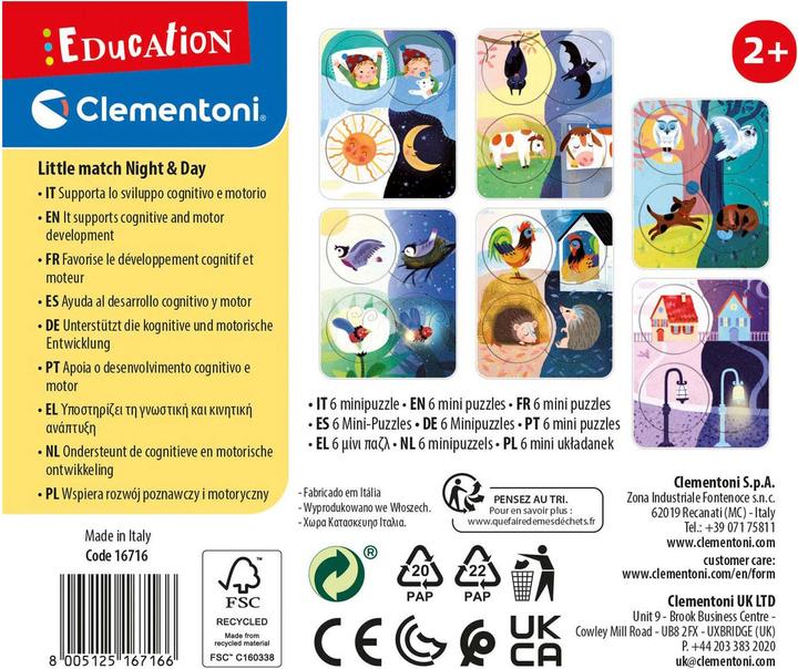 Produktbild Clementoni Education - Little Match Tag und Nacht