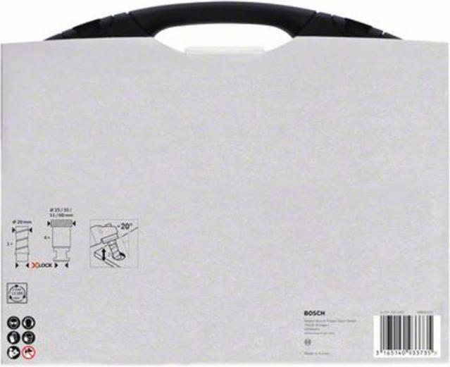 Produktbild Bosch Professional Zubehör PRO Ceramic dry X-Lock Bohrkronen-Set, 68 x 33, 51 x 33, 35 x 33, 25 x 33, 20 x 33 mm, 5-tlg. (68 mm, 51 mm, 25 mm, 20 mm, 35 mm)