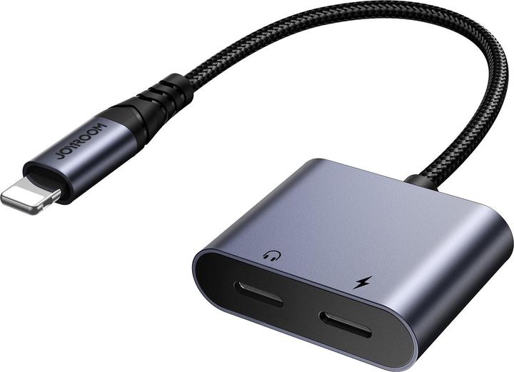 Joyroom 2-in-1 Audio Adapter Lightning to Double Lightning - Black (Lightning, Lightning)
