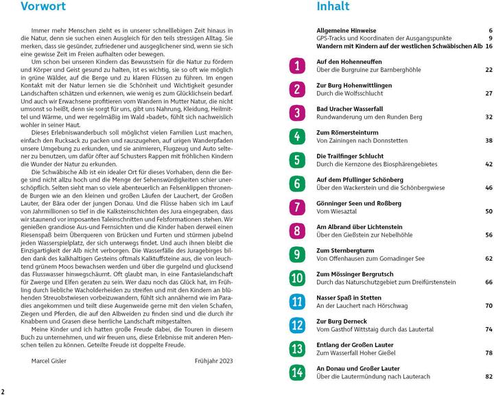 Valeurs nutritives et ingrédients Erlebniswandern mit Kindern Schwäbische Alb West (Allemand, Marcel Gisler, 2023)