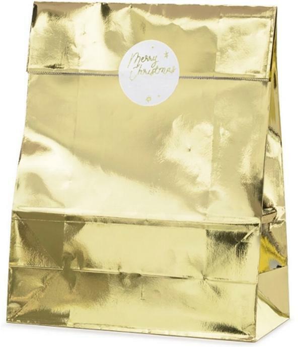 Produktbild Partydeco Gift bags, gold, 25x38x11cm (1 pkt / 3 pc.) (3x)