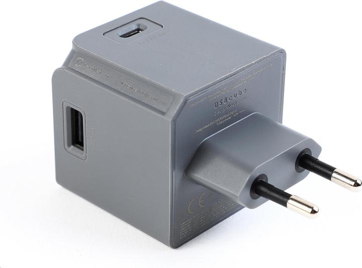 Produktbild Allocacoc USB Netzteil USBcube Original PD 65W Grau (65 W, 2 Ports)