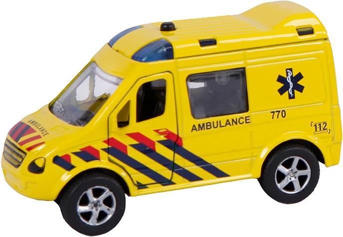 2-Play Die Casting Pull Back Ambulance NL Light and Sound