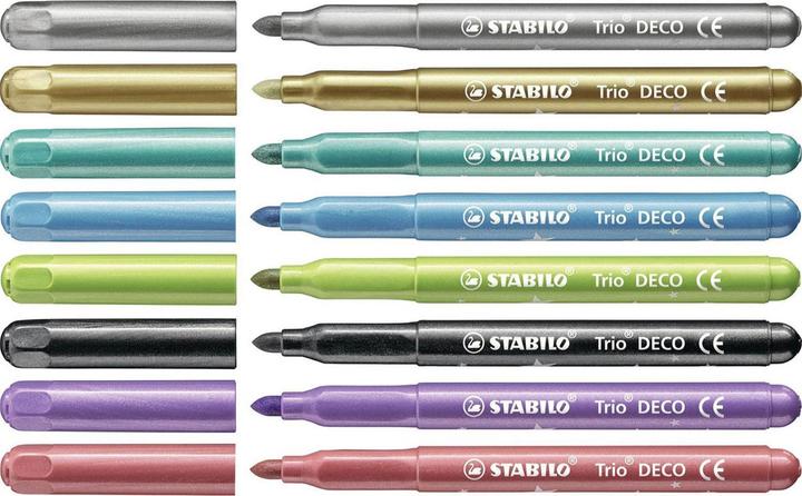 Produktbild STABILO Trio DECO Metallic-Filzstift (8 x)