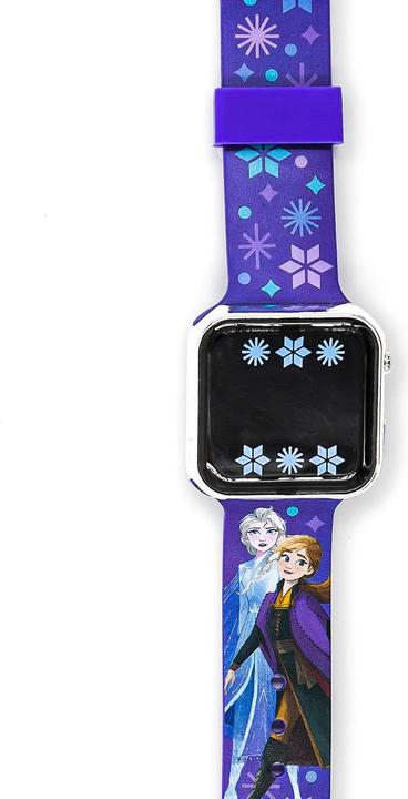 Produktbild Accutime LED-Kinderuhr Disneys Die Eiskönigin (lila), Digitaluhr mit LED-Anzeige für Uhrzeit und Dat (Digitaluhr, 35 mm)