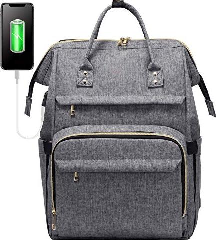 Produktbild Only-Bags.Store Laptop Rucksack 17 Zoll, Wasserdichte Rucksäcke Studenten mit Henkel USB Ladeanschluss, Gross