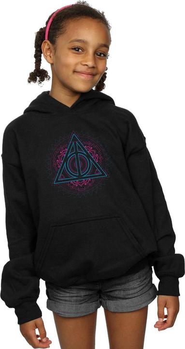 Produktbild Neon Deathly Hallows Kapuzenpullover Mädchen (140, 146)