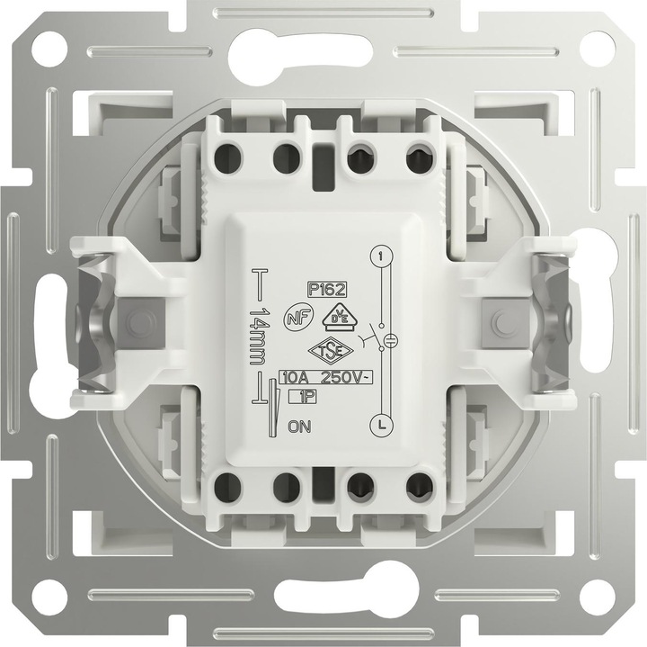 Image du produit Schneider Electric Bouton-poussoir Asfora blanc (RAL 9003) EPH1670121D