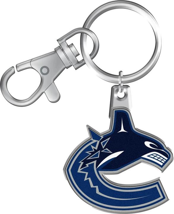 Actual product image Inglasco Vancouver Canucks NHL Logo Keyring