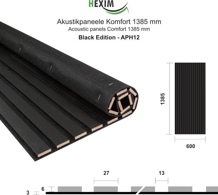 Produktbild Hexim Akustikpaneel APH12, schalldämmend (0.83 m²)