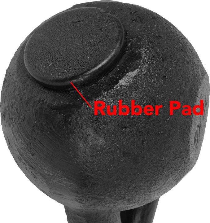 Immagine prodotto Tunturi Gusseisen Kettlebell mit Gummi Boden (1 x 12 kg)