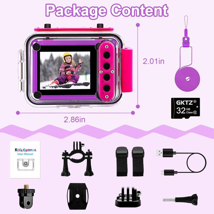 Actual product image Gktz Underwater Camera, Dark Purple